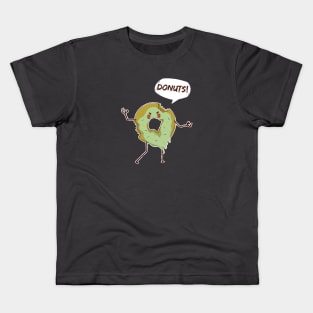 Funny Donut Zombie Kids T-Shirt